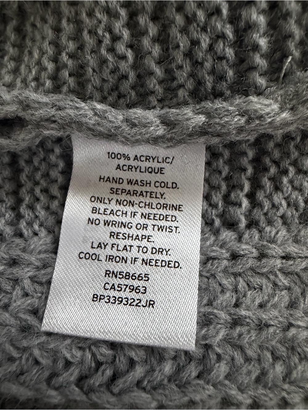 Bp Chunky Knit Sweater Sleeveless Mock Neck Vest Oversized Fall Top Gray Size Xs - Picture 6 of 8